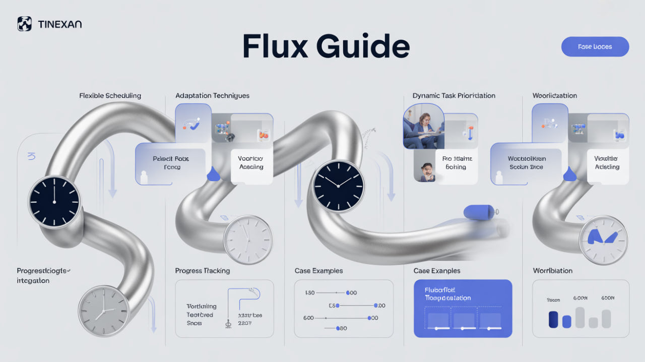 Flux Guide diagram with various components and TIENXAN branding