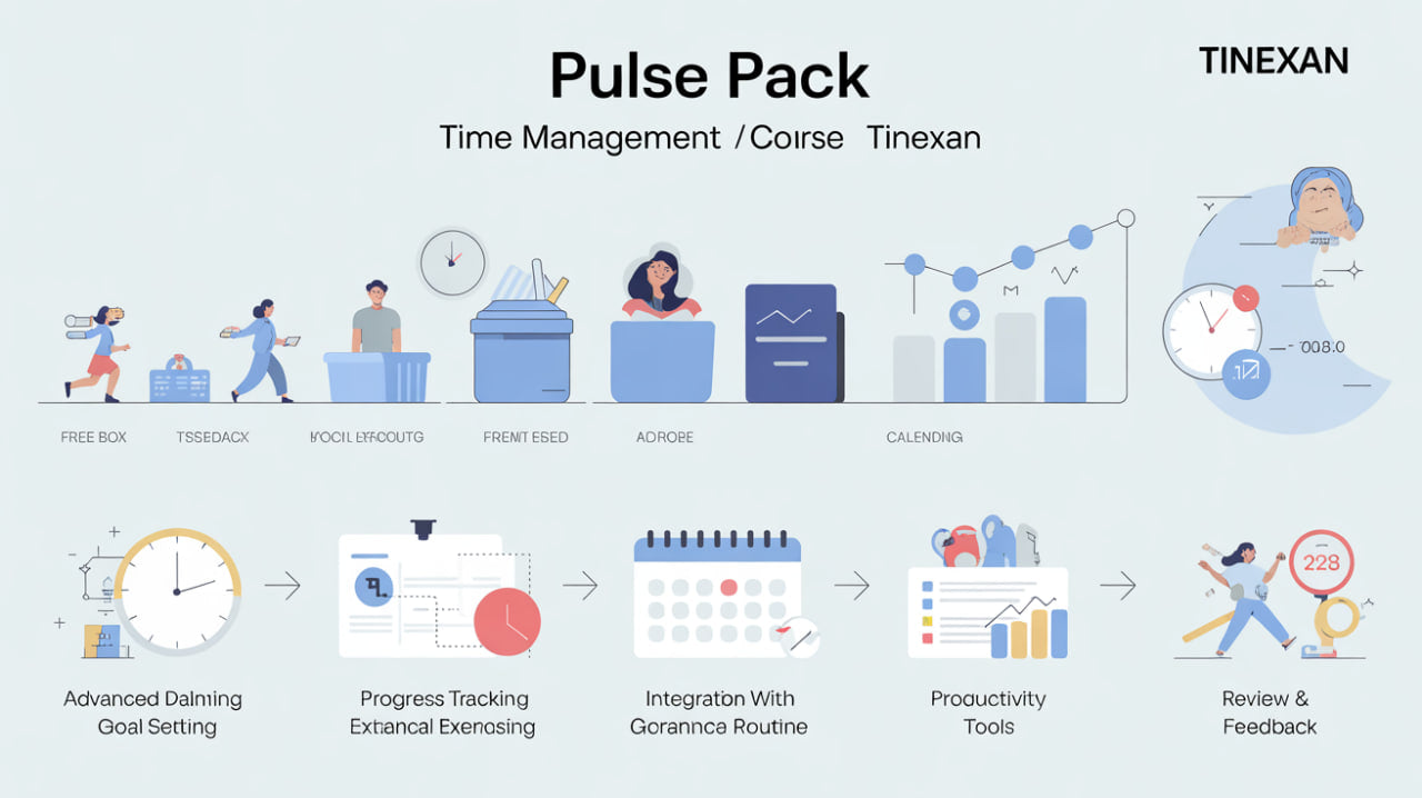 Pulse Pack by TINEXAN with icons and text on a light gray background